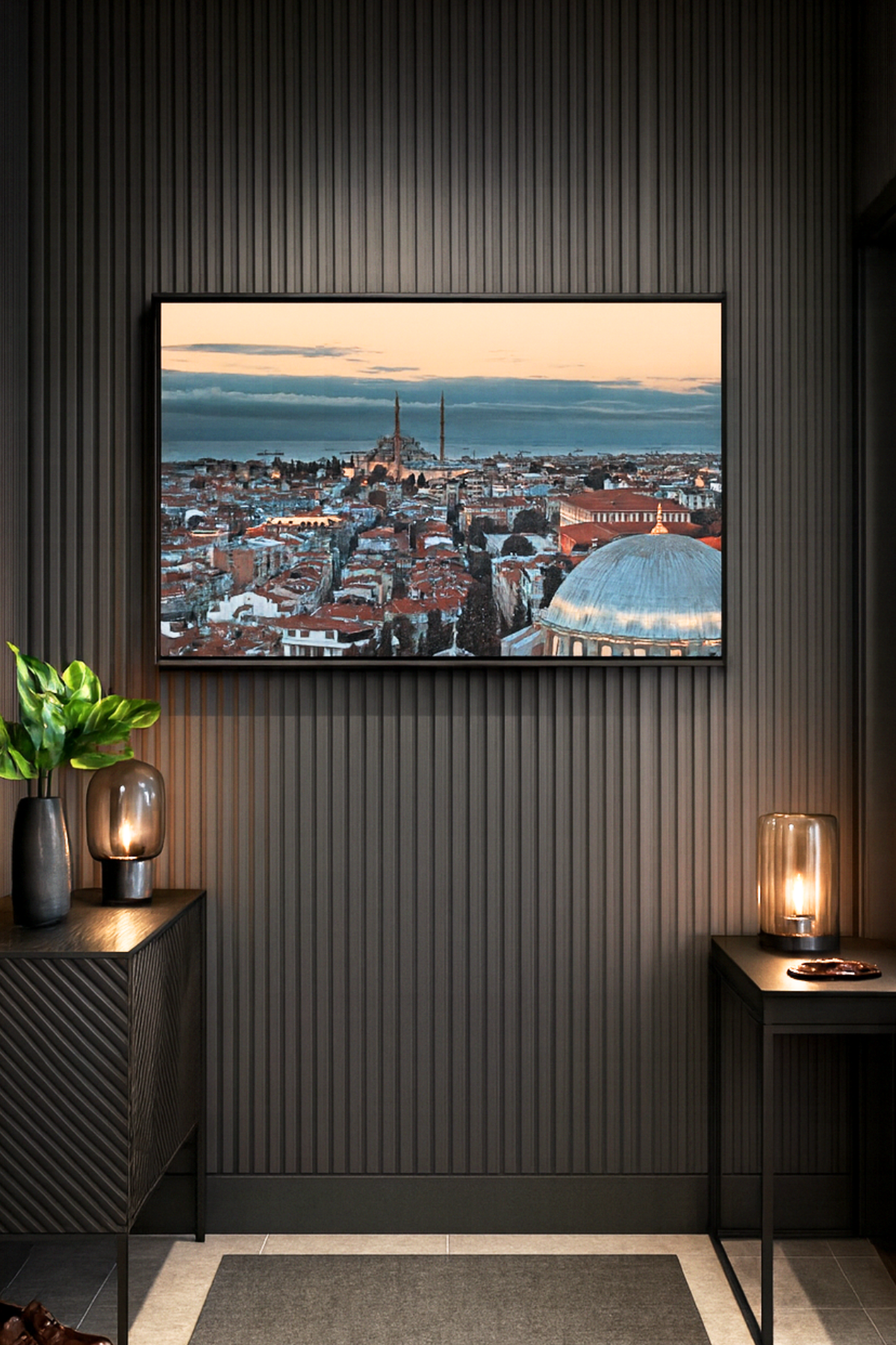 SİYAH Akustik Panel 100 x 280 CM - Dekoryap