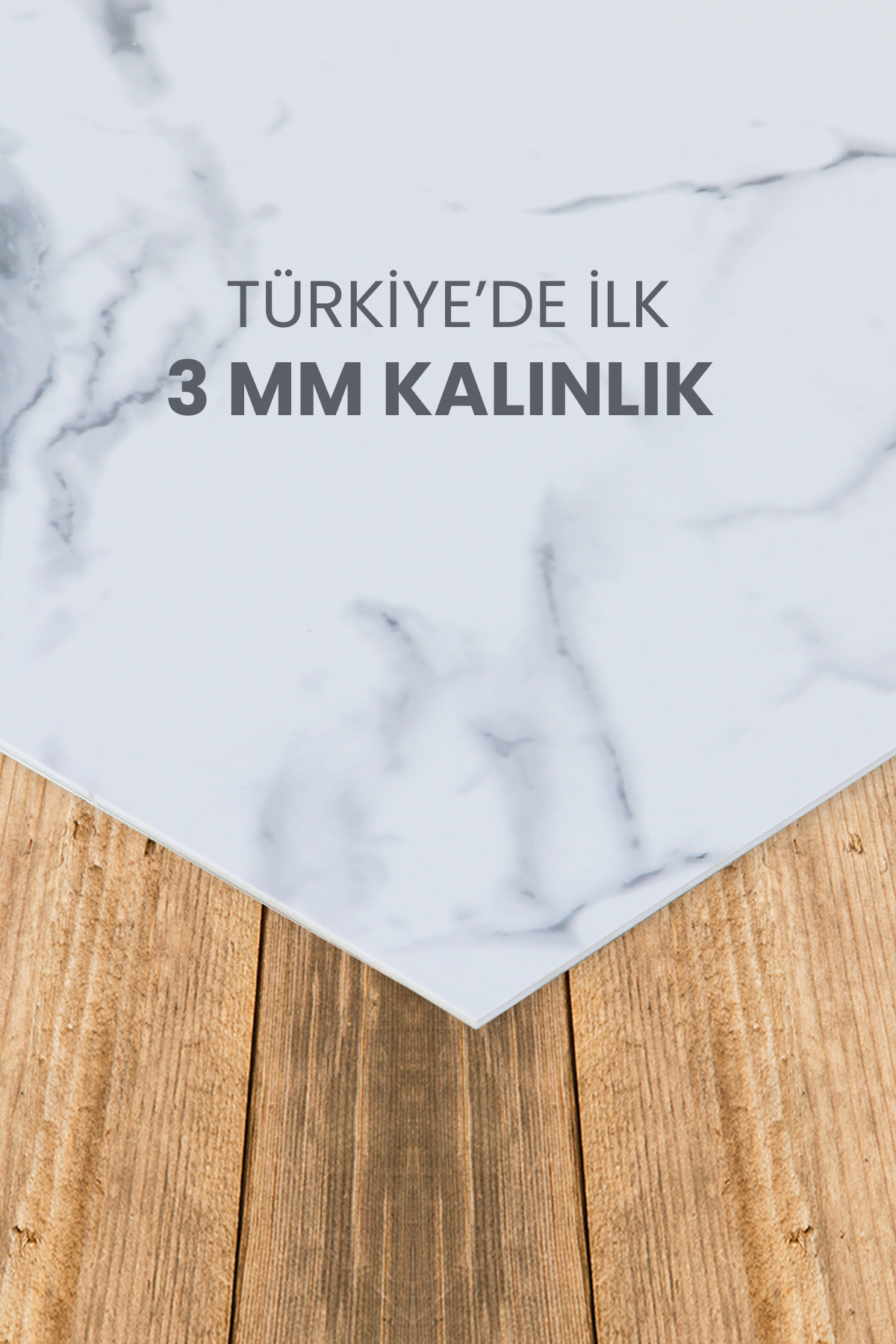 2'li Beyaz-Gri Mutfak Duvar Kaplama Pvc Panel 61X244 cm