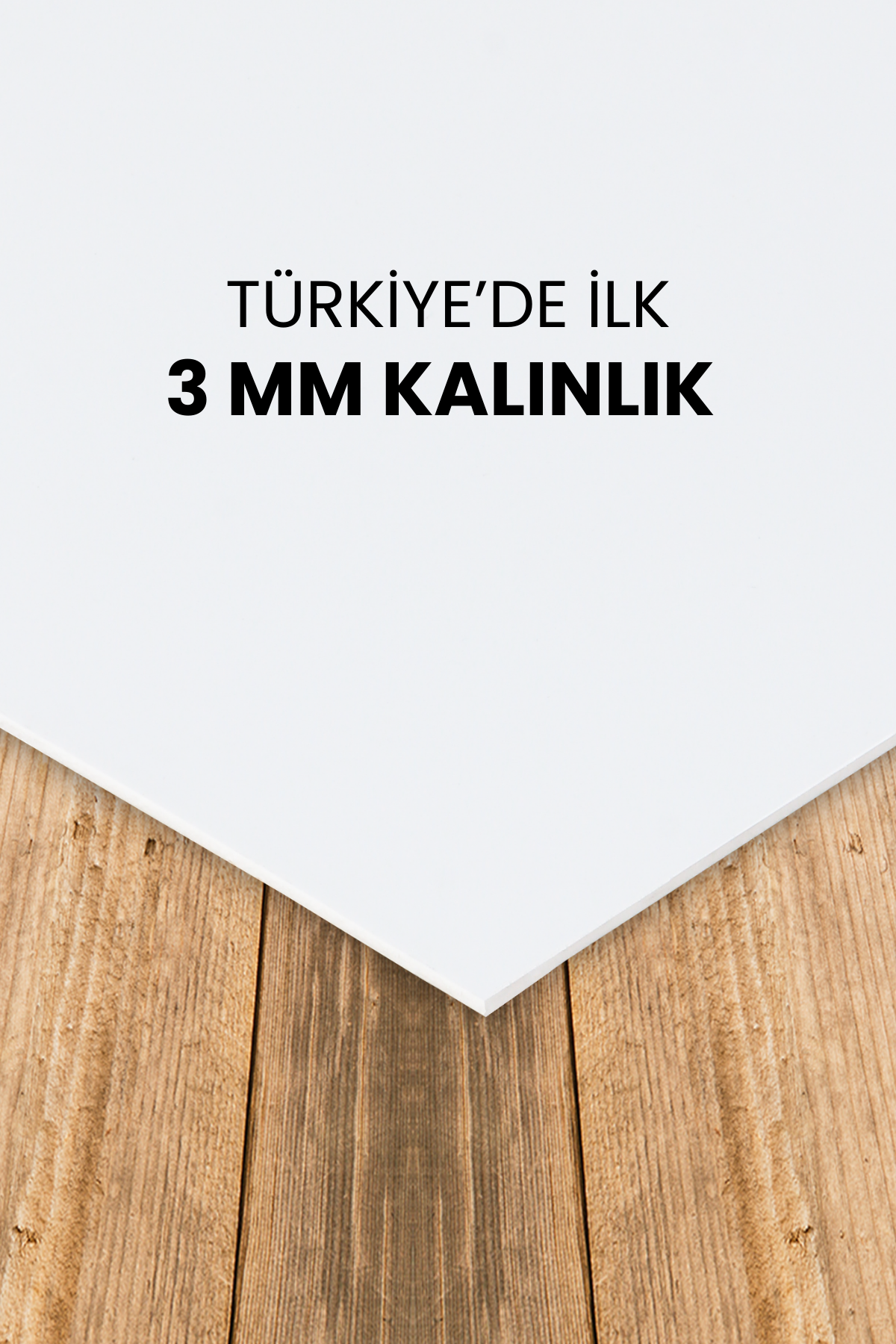 2'li Düz Beyaz Mutfak Duvar Kaplama Pvc Panel 61X244 cm