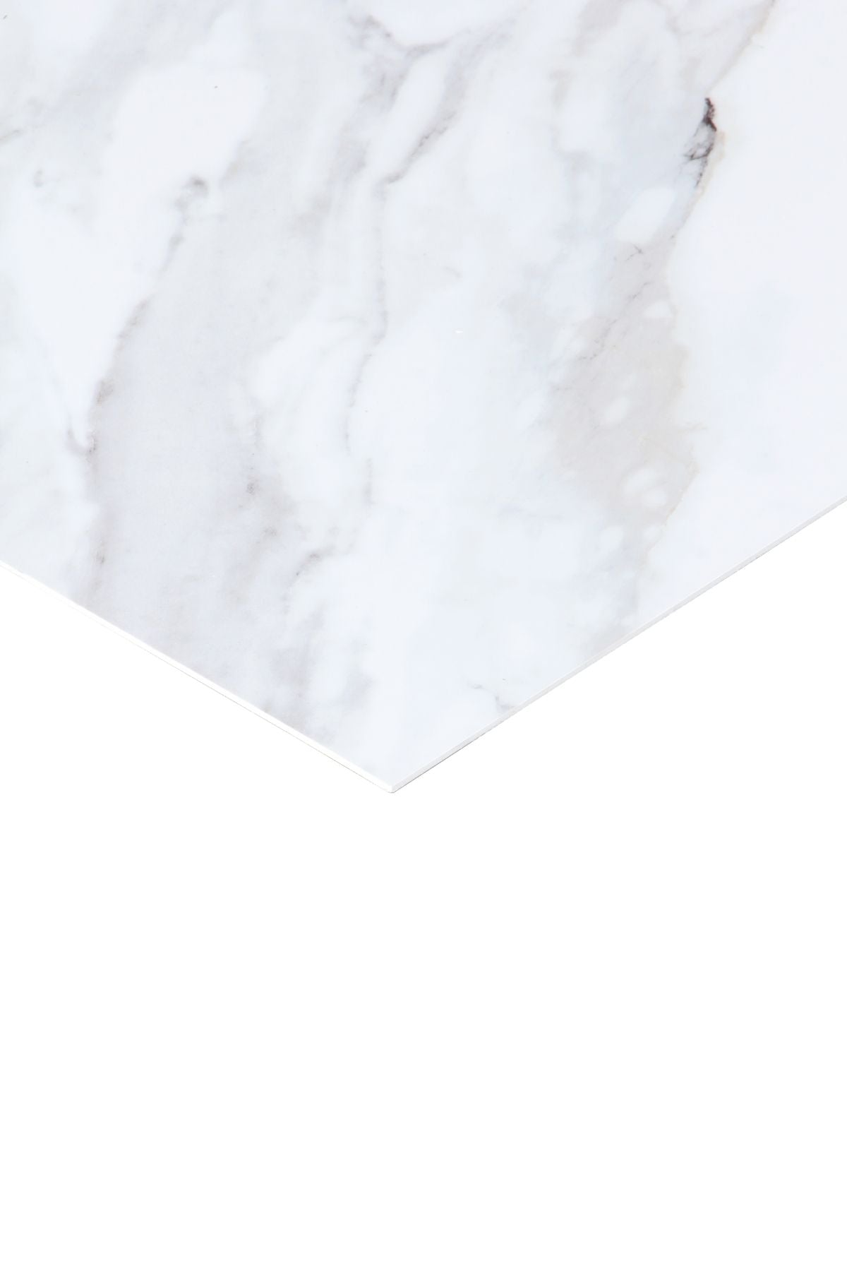 CARRARA WHITE GRAY Mermer Desenli PVC Panel 122 x 244 CM