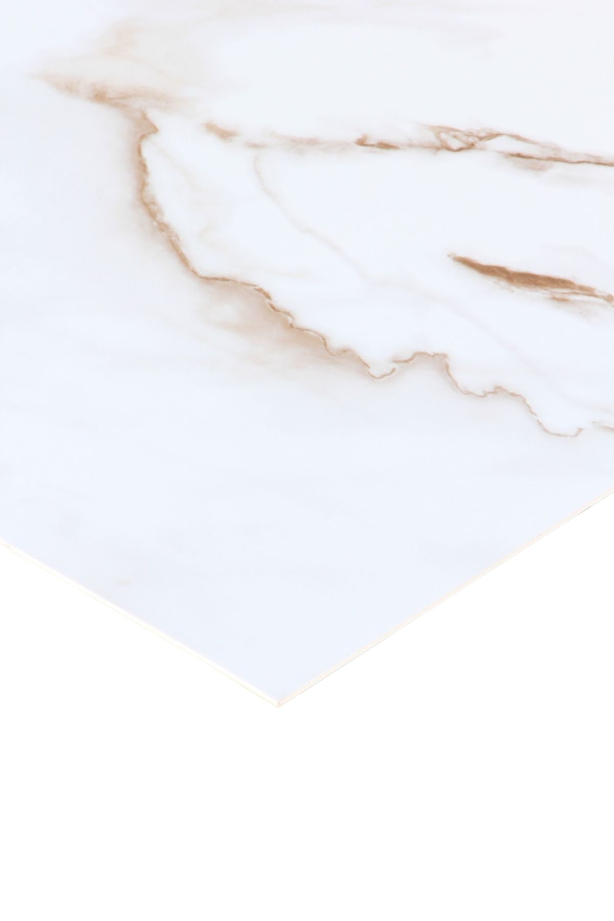 NEWTOWN WHITE CALACATA Mermer Desenli PVC Panel 122 x 244 CM