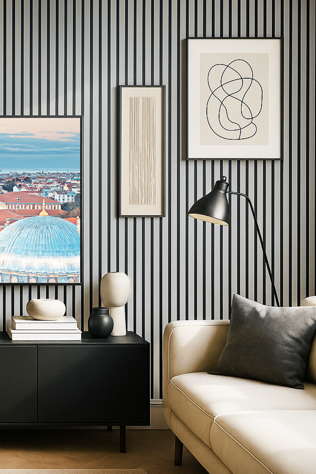 Dekoryap Premium Akustik Duvar Paneli AÇIK GRİ 60 × 275 CM