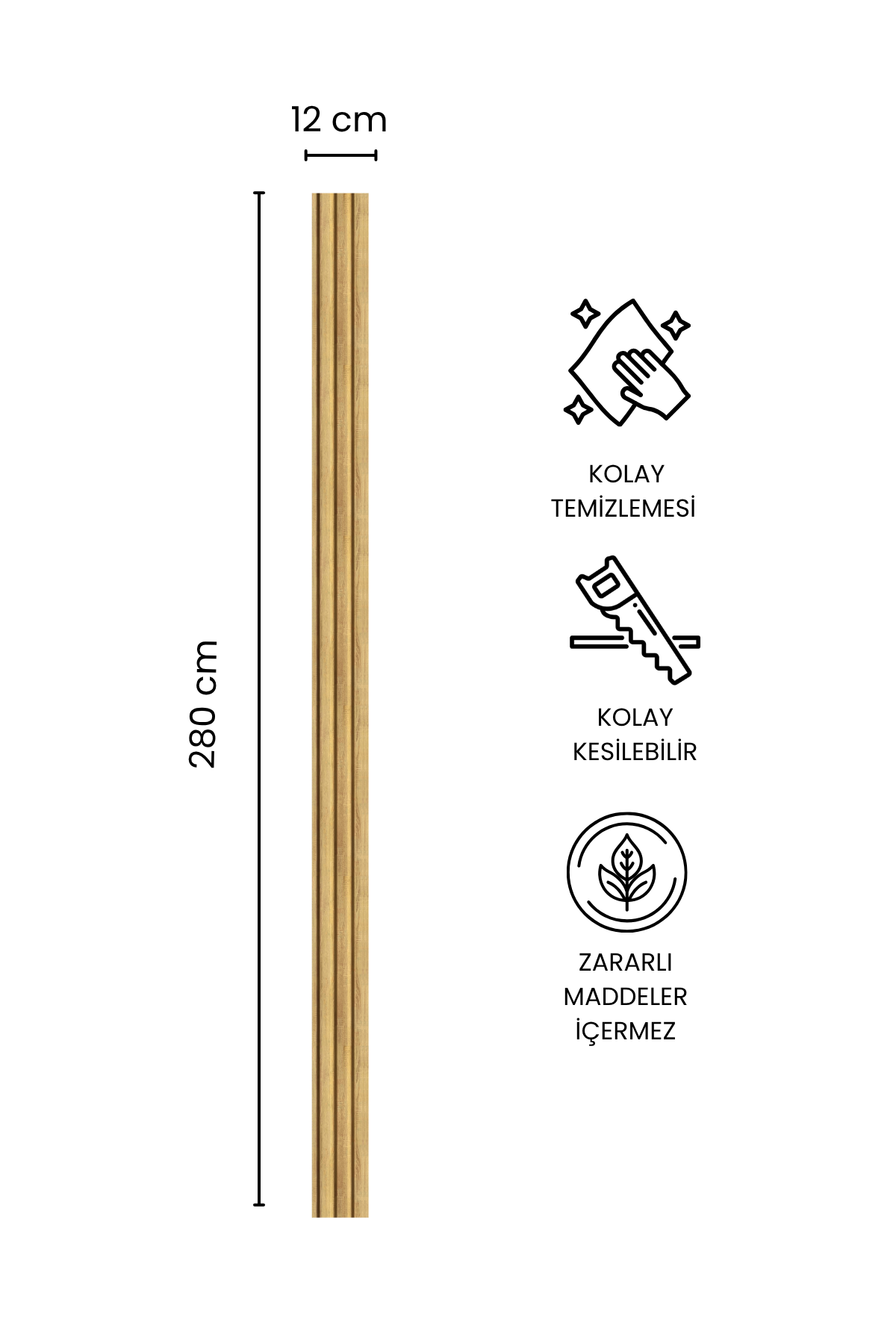 ASOS MDF Panel Lambri 12 x 280 CM