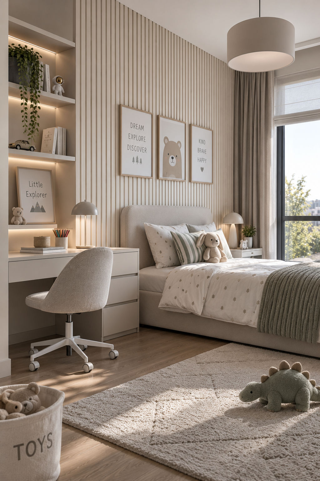 Krem Premium Akustik Panel 60 x 280 CM