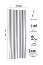 BEYAZ Akustik Panel 100 x 280 CM