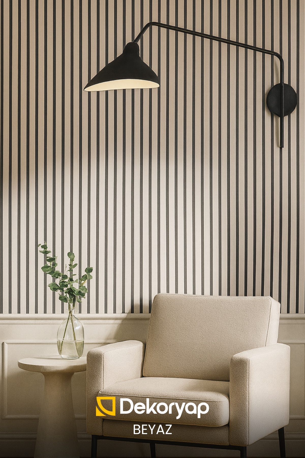 BEYAZ Akustik Panel 100 x 280 CM