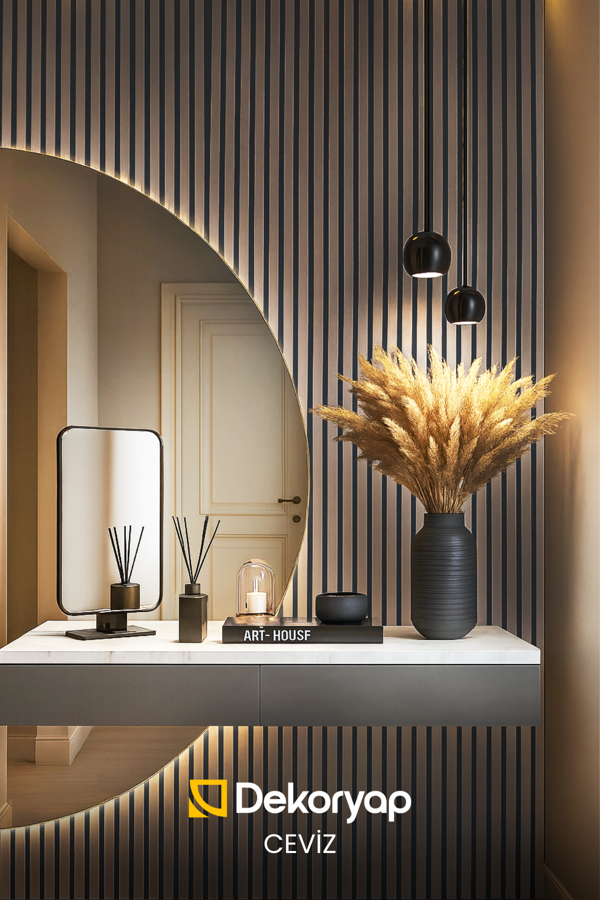 CEVİZ Akustik Panel 100 x 280 CM