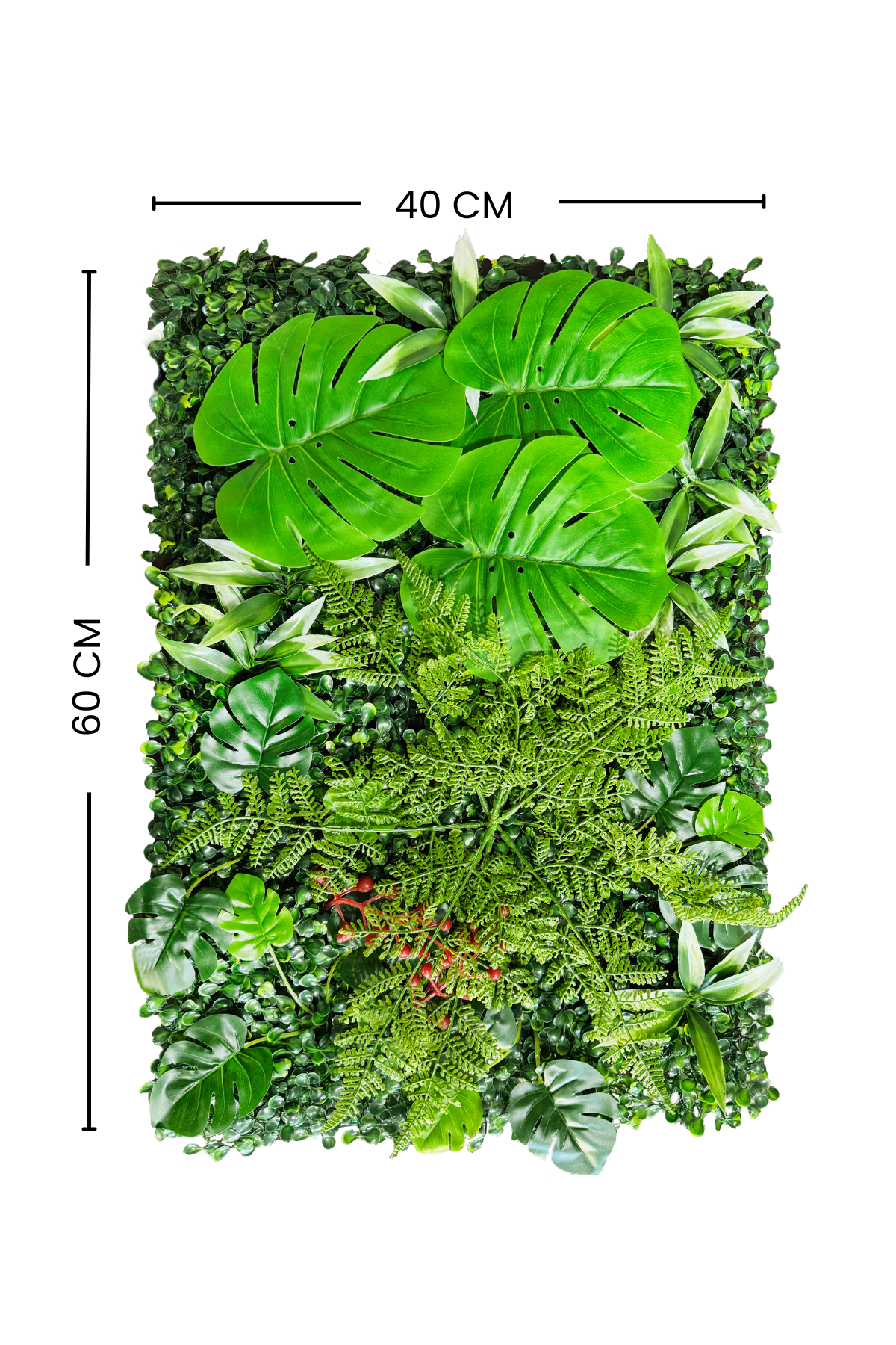 Çiçek Duvar Paneli Kırmızı Tomurcuklu 40X60 cm