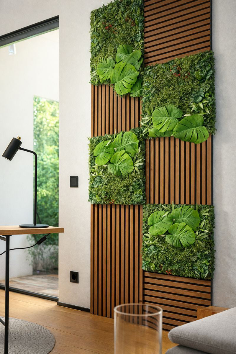 Çiçek Duvar Paneli Kırmızı Tomurcuklu 40X60 cm - Dekoryap