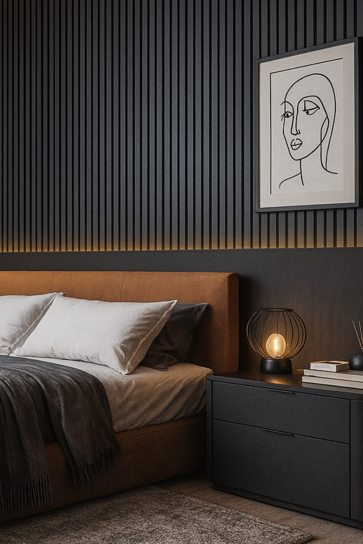 SİYAH Akustik Panel 100 x 280 CM - Dekoryap