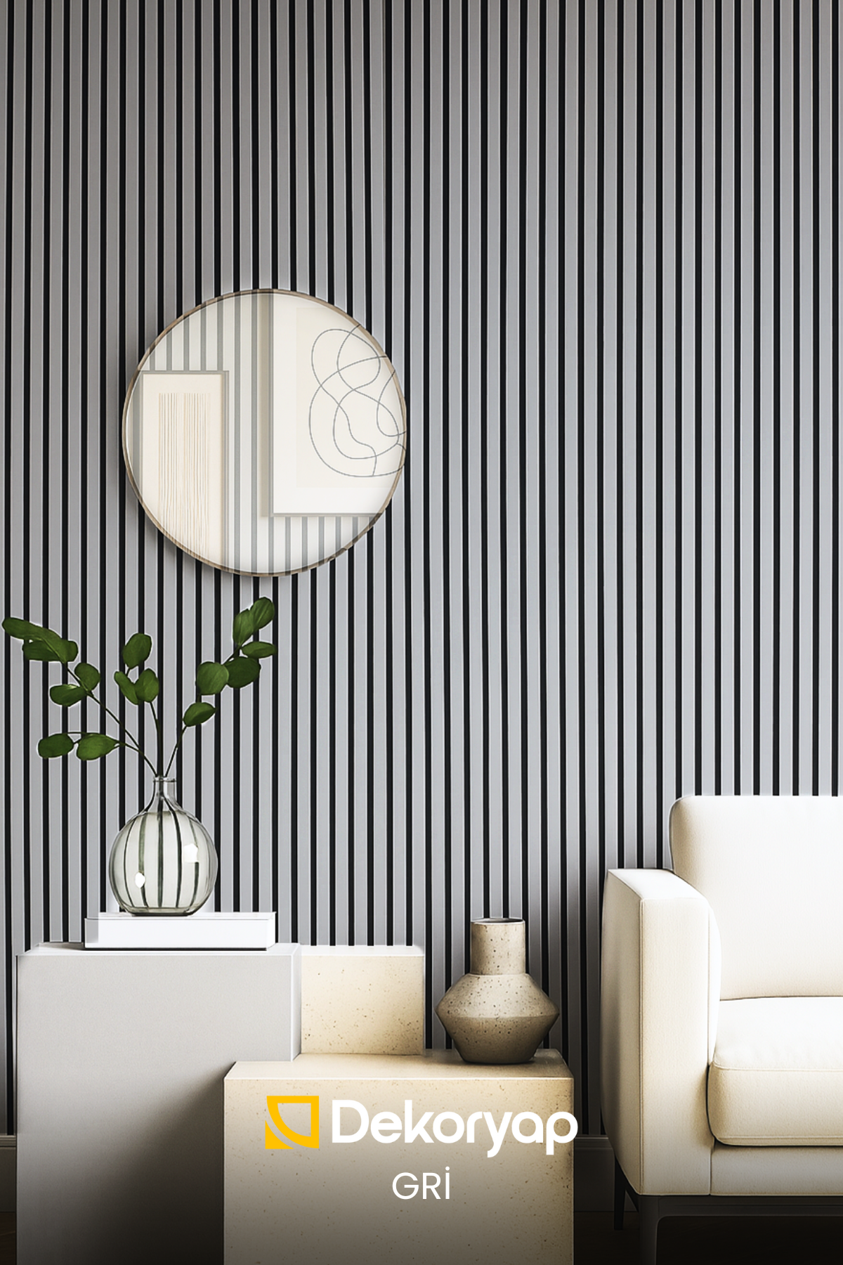 GRİ Akustik Panel 100 x 280 CM