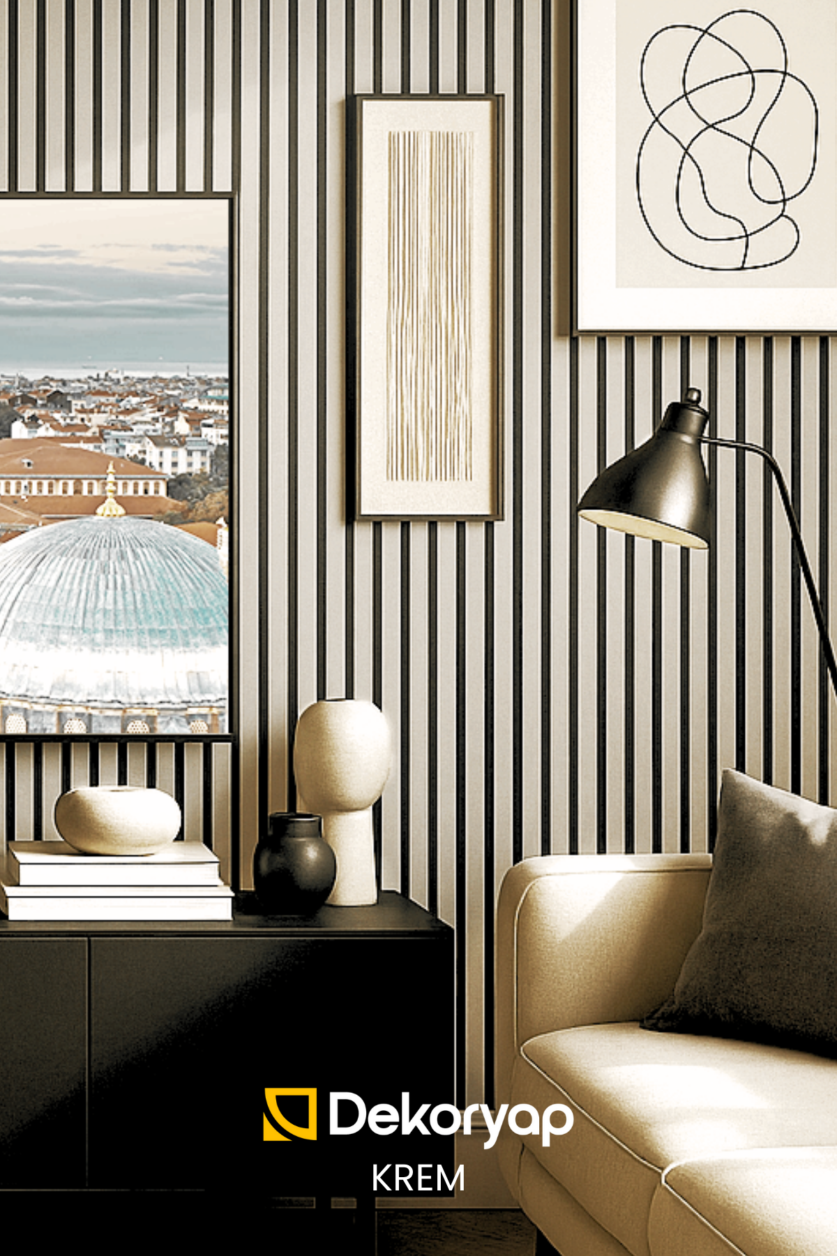 KREM Akustik Panel 100 x 280 CM