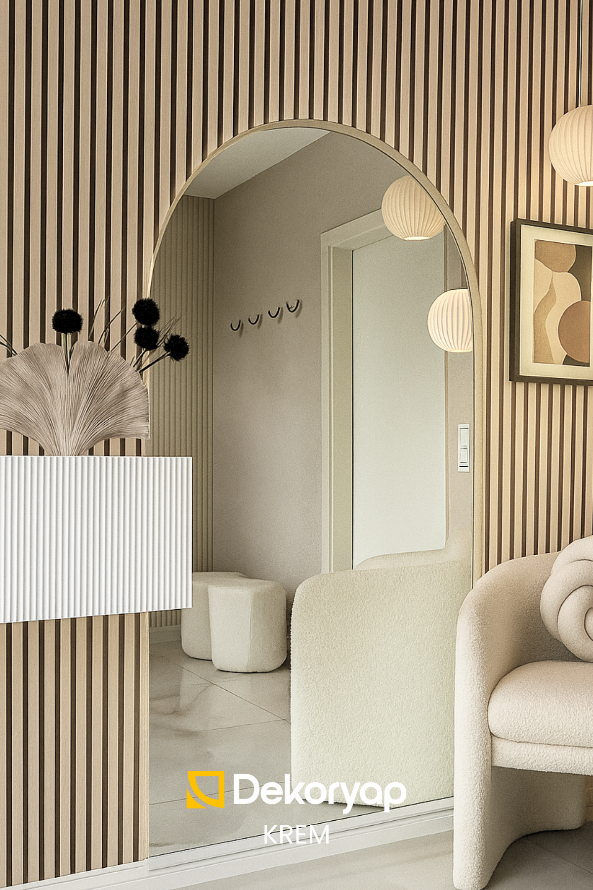 KREM Akustik Panel 100 x 280 CM