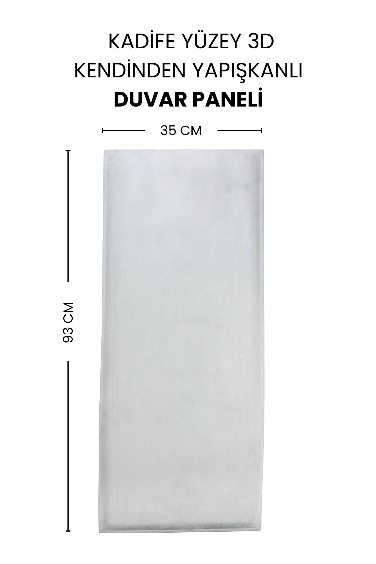Kadife Kendinden Yapışkanlı Duvar Paneli 35 x 93 cm - Dekoryap