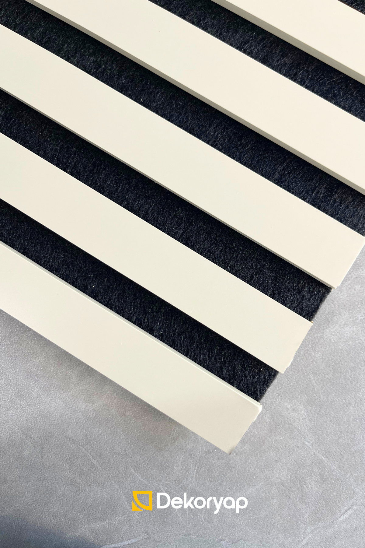 Krem Premium Akustik Panel 60 x 280 CM