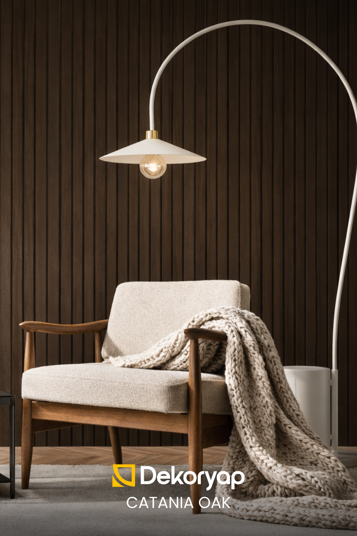 CATANIA OAK MDF Panel Lambri 12x 275 CM