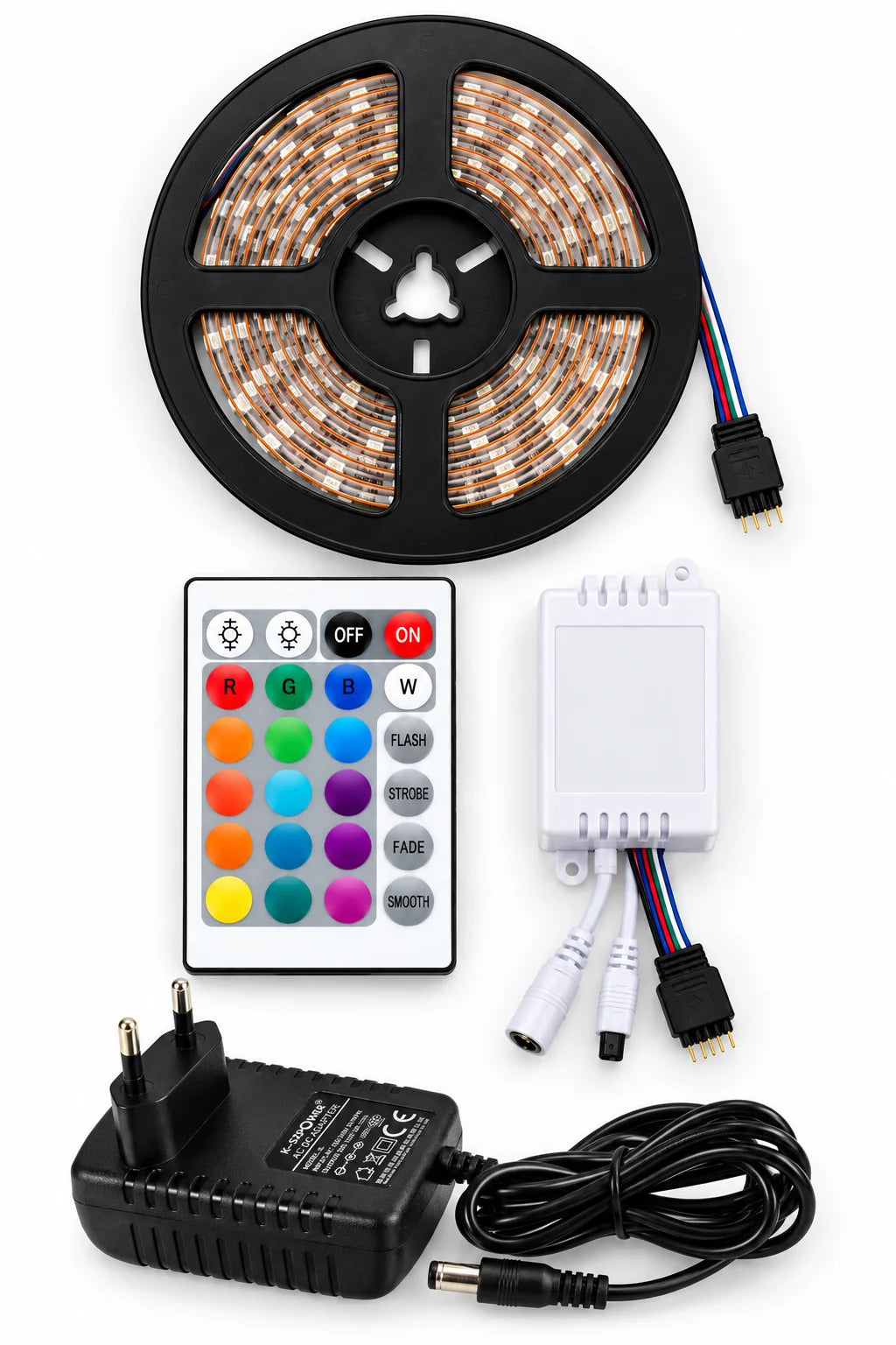 5 Metre RGB Led Kumandalı Tak Çalıştır Set