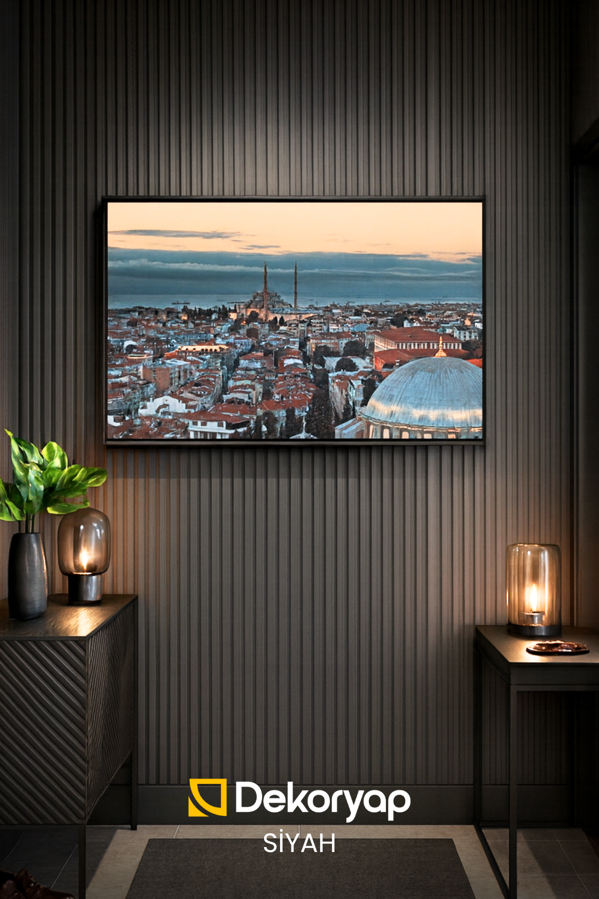 SİYAH Akustik Panel 100 x 280 CM