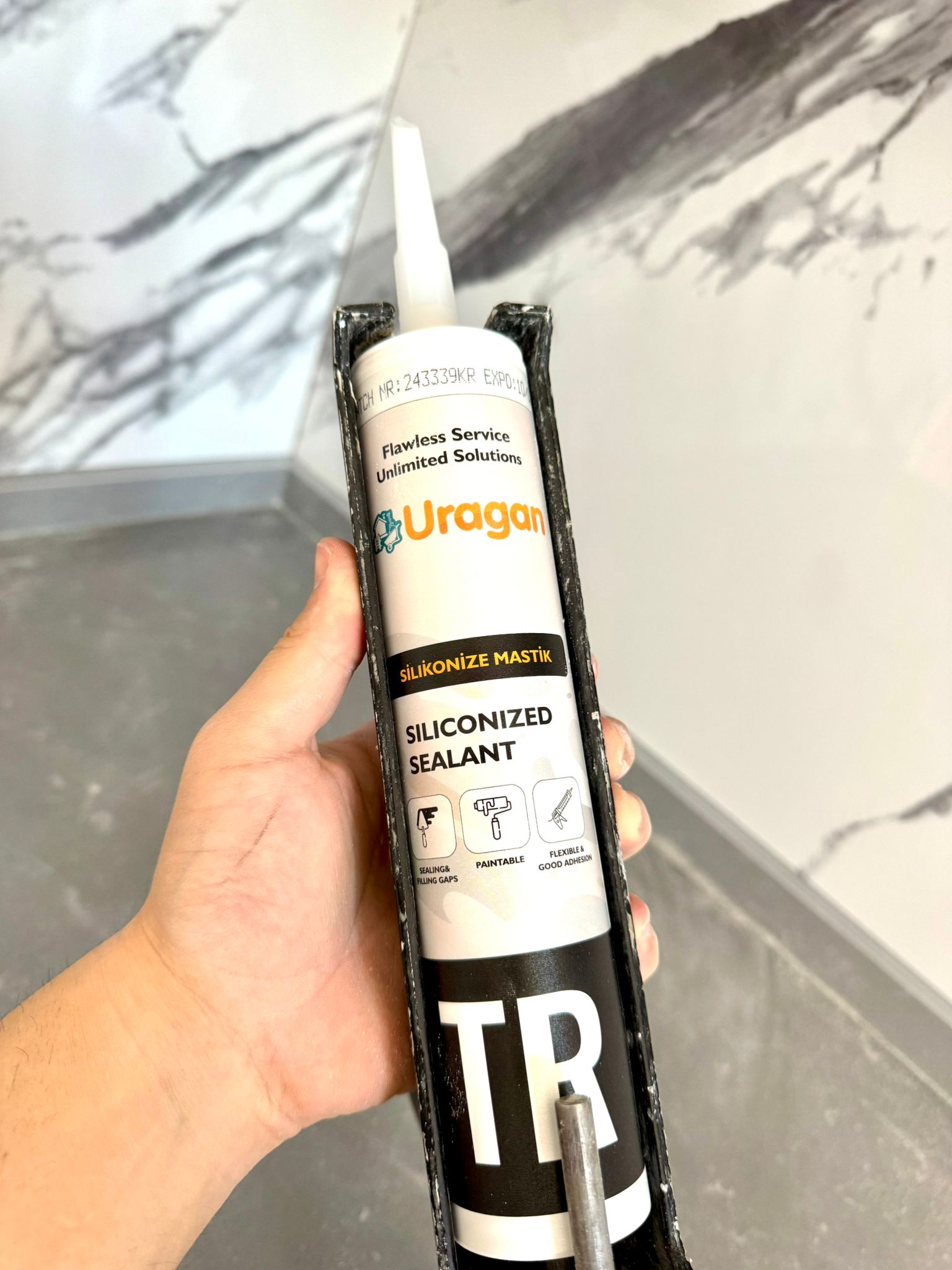Uragan Beyaz Mastik 500 GR