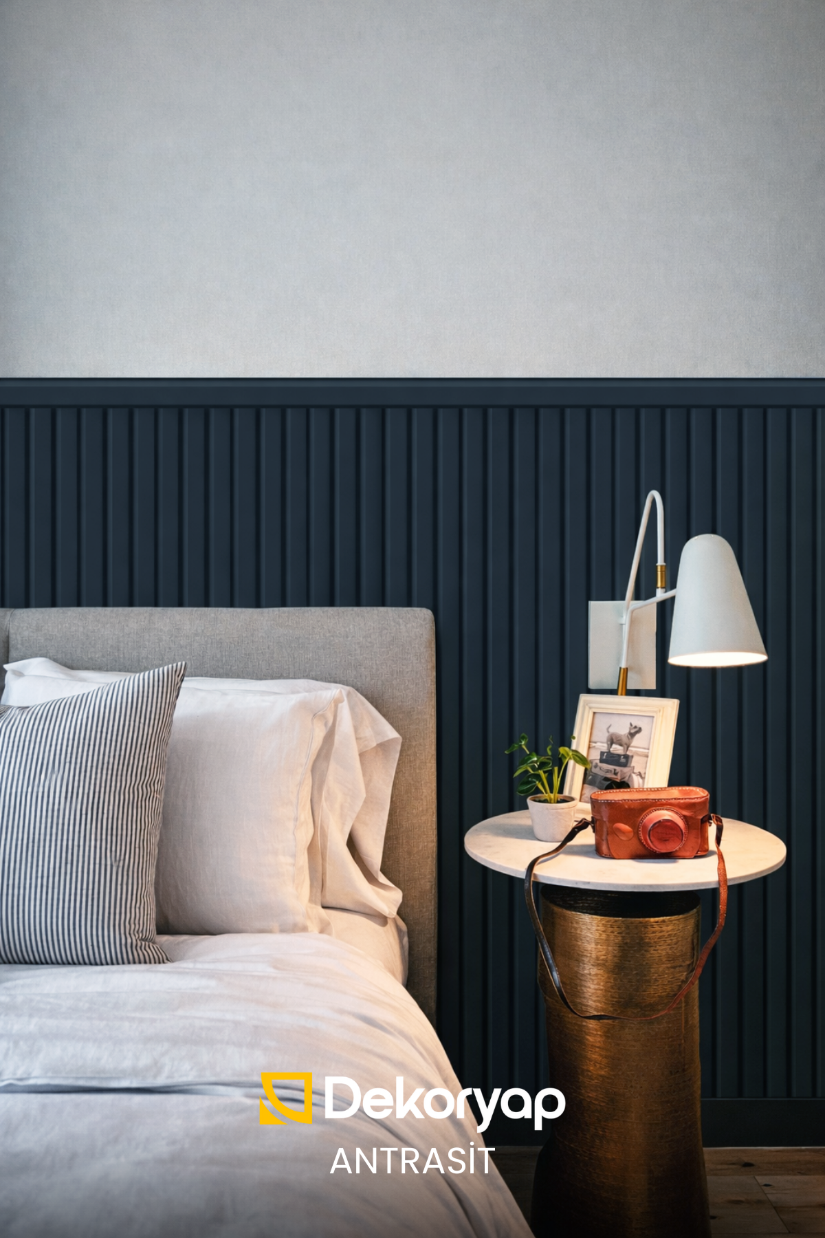 Dekoryap MDF Duvar Paneli ANRASİT Renk