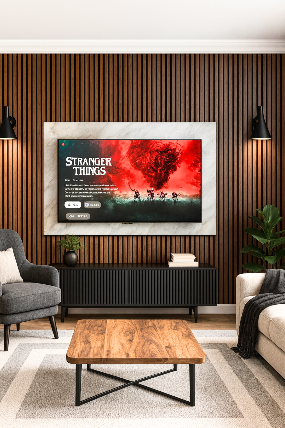 ceviz Akustik Panel 60 x 275 CM - Dekoryap