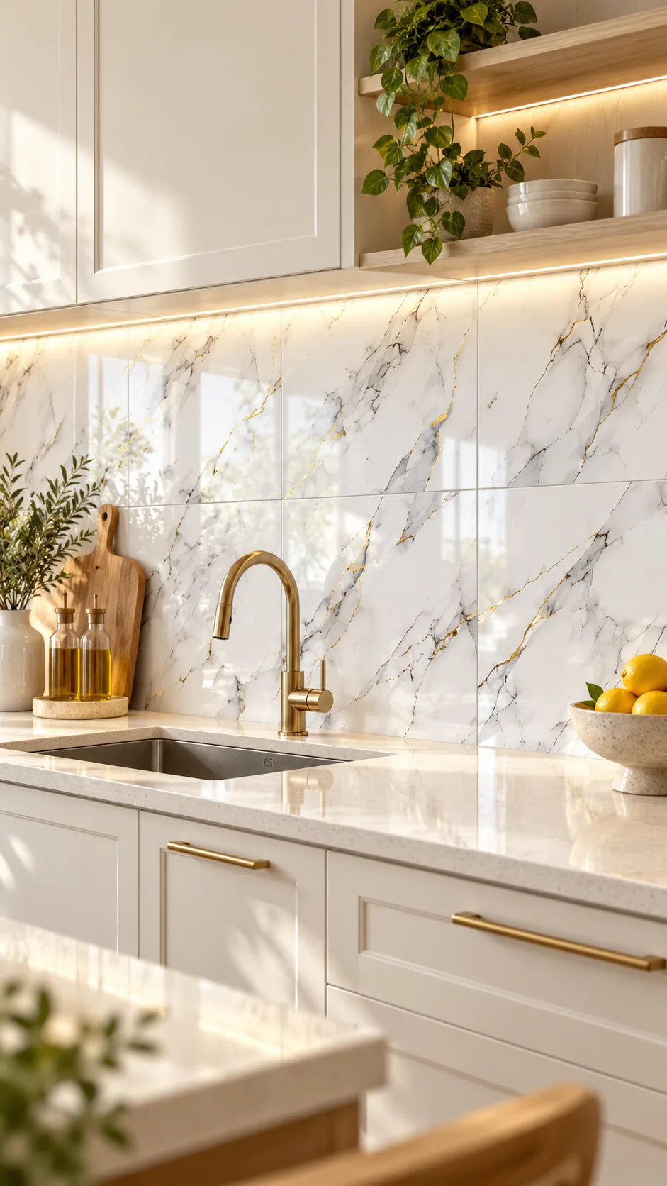 Gold Desenli PVC Panel 40X30 CM