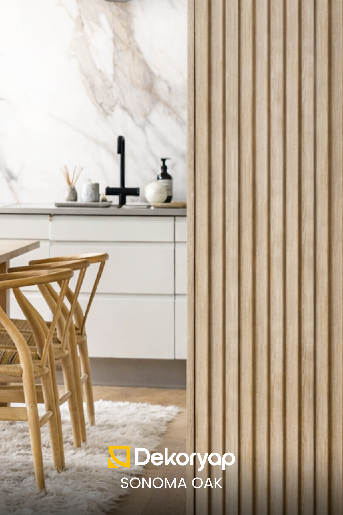 Dekoryap SONOMA OAK MDF Lambri Köşebent 2.4 × 2.4 × 275 CM