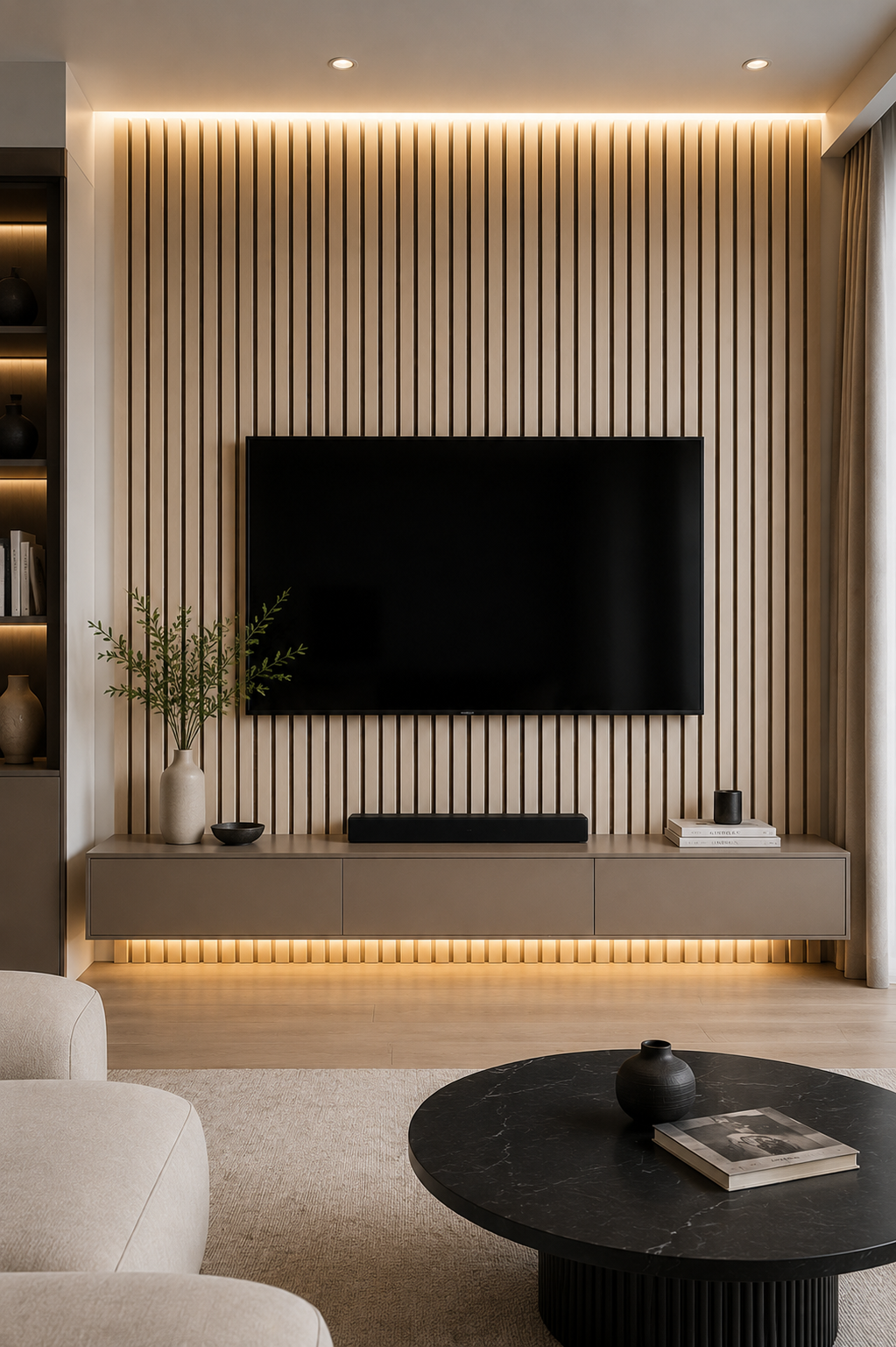 Krem Akustik Panel 60x280cm